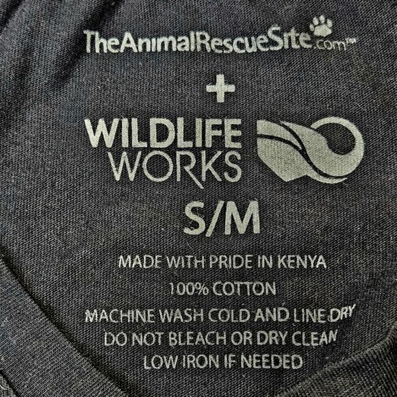 Animal Rescue Wildlife Works Black & Purple Calico Print in Cat Tee Shirt Dress - Picture 4 of 8